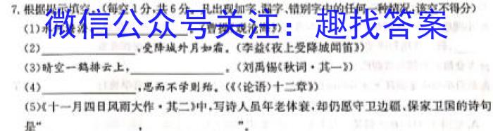 2023年安徽A10联盟高二4月联考语文