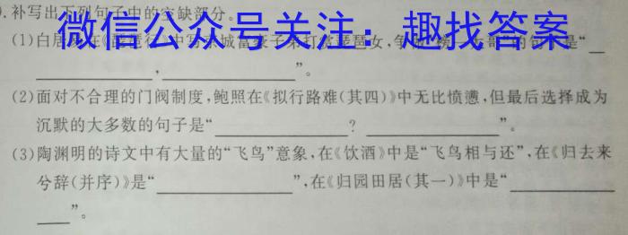 【赤峰320】赤峰市2023届高三年级第三次统一模拟考试语文