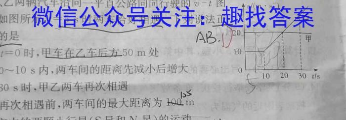 河南省驻马店市2024-2023学年度第二学期期中学业水平测试试卷q物理