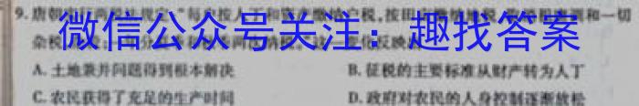 2023年山西省中考模拟联考试题（二）历史