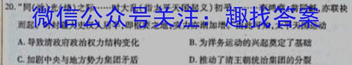 智慧上进2022-2023学年高三年级二轮复习阶段性检测历史