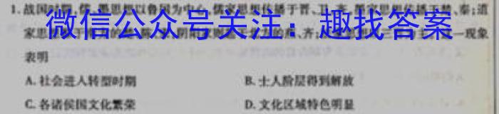 2023年普通高等学校招生全国统一考试 高考模拟试卷(二)历史