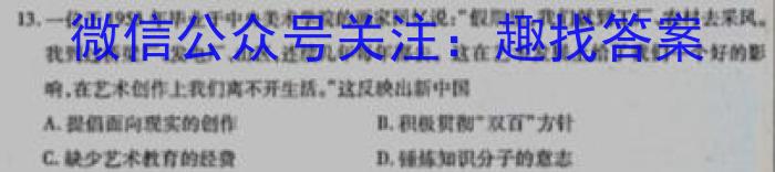 江西省2023届九年级中考模拟卷（二）历史