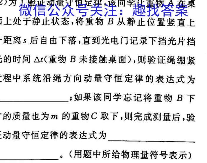 安徽省2023届九年级中考模拟试题卷（一）f物理