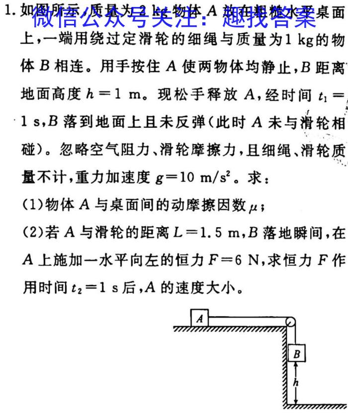 2025届河北大联考高一年级4月联考（005A·HEB）f物理