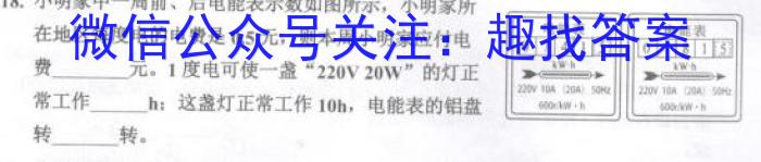 九师联盟 2022-2023学年高三4月质量检测(新高考)f物理