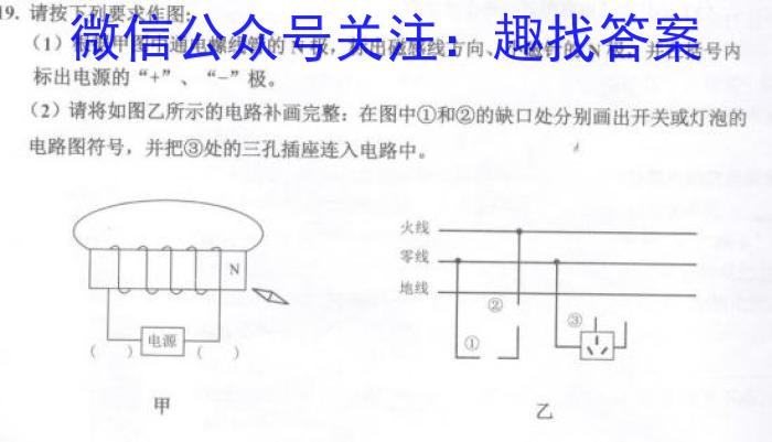 2023年安徽省初中毕业学业考试模拟仿真试卷（四）l物理