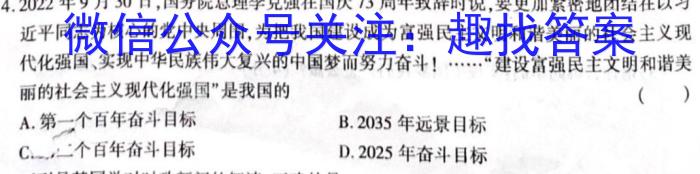 宁江区实验高级中学高三年级下学期第三次模拟考试(233581D)政治1