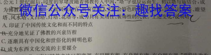 安徽省芜湖市2023届初中毕业班教学质量模拟监测（二）历史