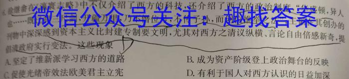 炎德英才大联考 长沙市一中2023届高三月考试卷(八)历史