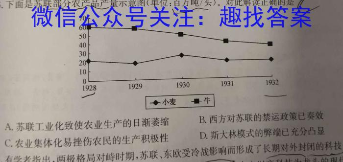 大联考海南省2022-2023学年高考全真模拟（六）历史试卷