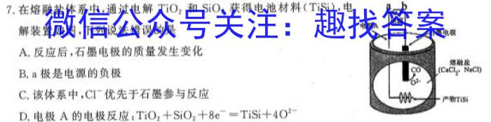 2023年普通高等学校招生全国统一考试标准样卷(四)化学