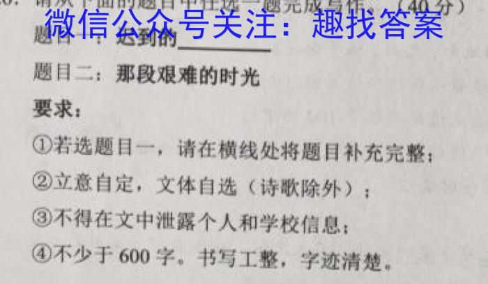 NT·2023届普通高等学校招生全国统一考试模拟试卷(一)语文