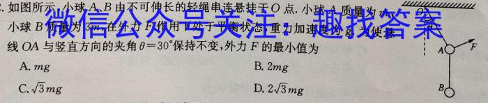 陕西省西安市西咸新区2023年初中学业水平考试模拟试题（一）A版f物理