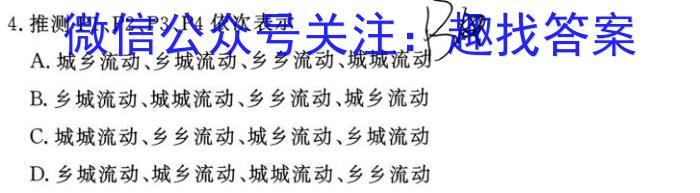 安徽省2023年无为市九年级中考模拟检测（二）q地理