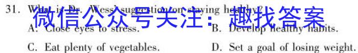 金考卷2023年普通高等学校招生全国统一考试 全国卷 押题卷(一)英语试题