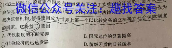 安师联盟2023年中考权威预测模拟考试（六）历史