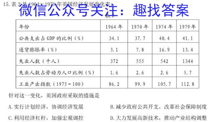 [三省三校二模]东北三省2023年高三第二次联合模拟考试历史