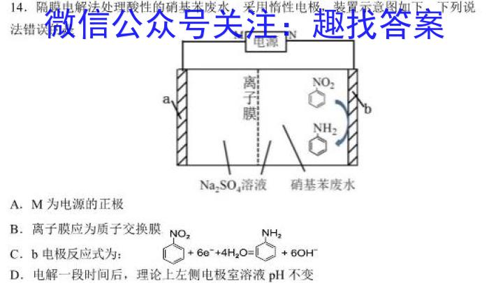 2023年全国高考·冲刺预测卷(一)化学