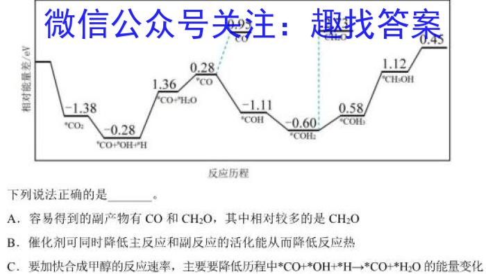 河南省2022-2023学年下期高中毕业班阶段性测试化学