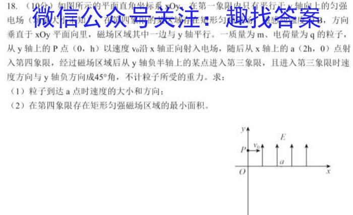 九师联盟 2022-2023学年高三4月质量检测(新高考).物理