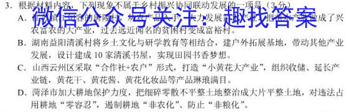 2022-2023学年安徽省潜山八年级期中调研检测(试题卷)语文