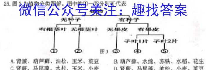 2023届云南3月联考（23-328C）生物