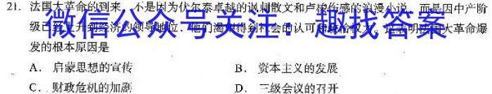 2023年普通高校招生考试冲刺压轴卷234历史