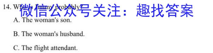 百校联赢·2023安徽名校大联考一英语