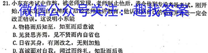 2023年陕西省九年级联盟卷（B卷）地理.