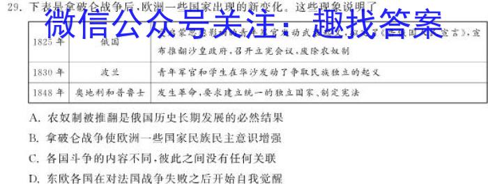 ［河南］2023年河南省下学期创新联盟高一年级第一次联考（23-325A）历史