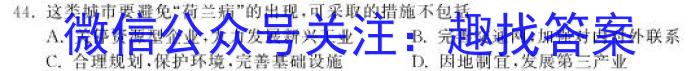 江西省宜春市2023届九年级3月联考s地理