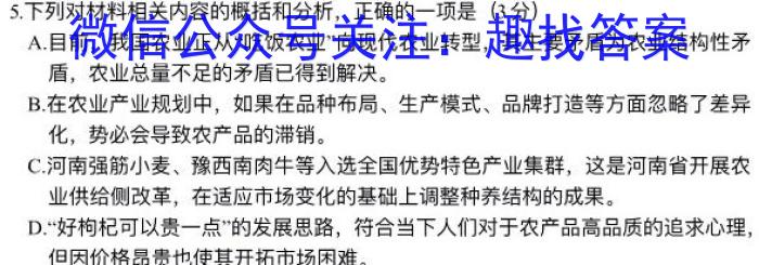 安徽省2022-2023学年度七年级下学期期中综合评估（6LR）语文