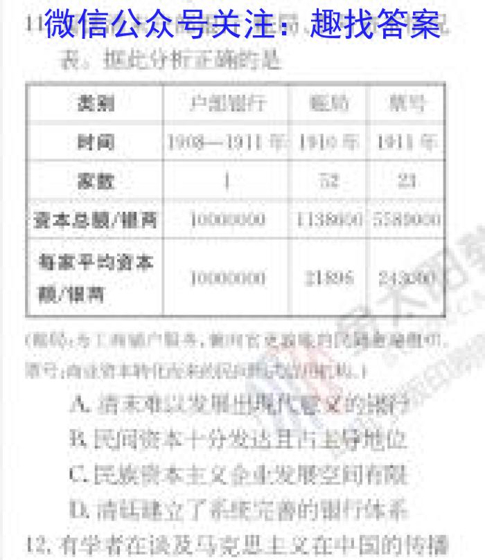 2023年全国高考名校名师联席命制押题卷（三）历史