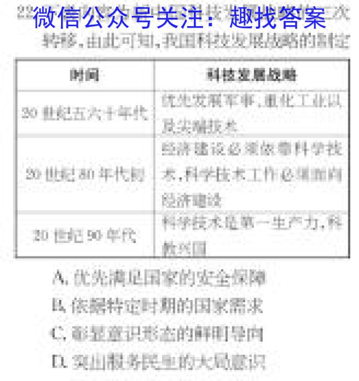 2023年河北省新高考模拟卷（一）政治s