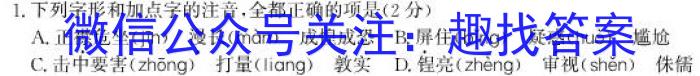 2023届陕西省汉中市高三年级教学质量第二次检测考试语文