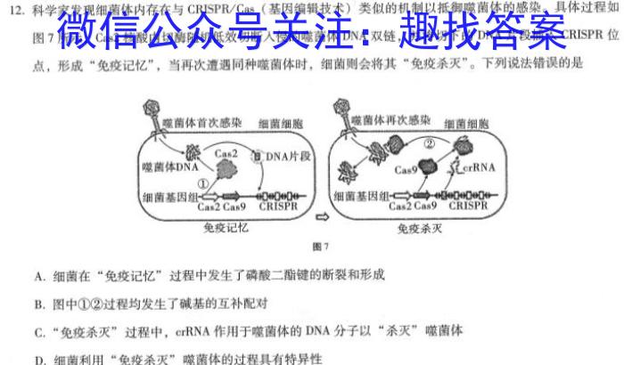 群力考卷·模拟卷·2023届高三第十二次生物