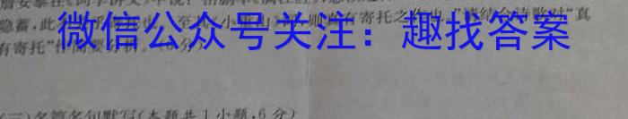 河北省2023年晋州市初中毕业班教学质量检测语文