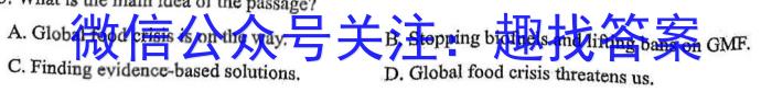 安师联盟2023年中考权威预测模拟考试（二）英语