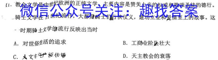 2023届云南省高三考试卷4月联考(23-380C)历史