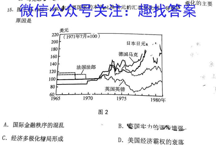 安徽省2023年全椒县九年级一模考试历史