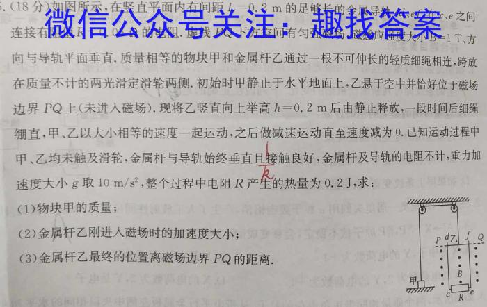 中考模拟系列2023年河北省中考适应性模拟检测(强化二)物理`