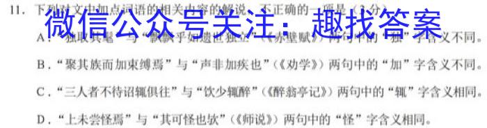 天一大联考2022-2023学年海南省高考全真模拟卷(六)语文