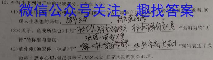 山东省枣庄市2023届高三模拟考试语文