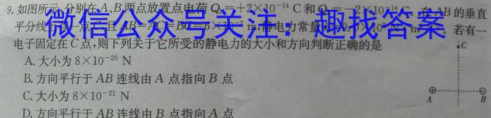2023年重庆大联考高二年级4月期中考试（23-417B）q物理