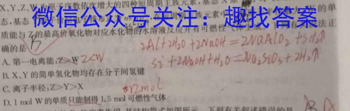 安师联盟2023年中考权威预测模拟考试（二）化学