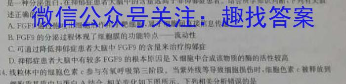 2023年陕西省初中学业水平考试全真模拟（三）C版生物