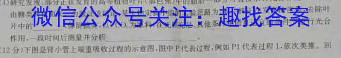 中考必刷卷·安徽省2023年安徽中考第一轮复习卷(四)4生物