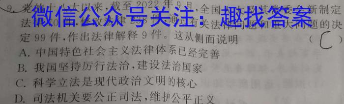 2023年河北省新高考模拟卷（一）政治1