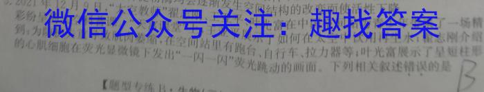 024-023学年安徽省八年级下学期阶段性质量检测（六）生物"